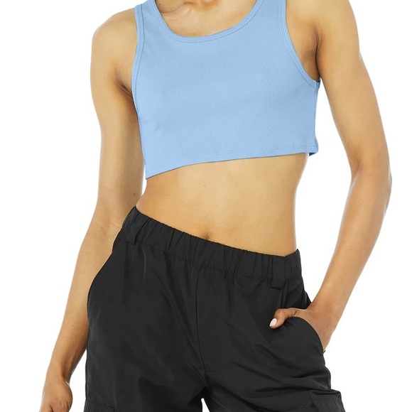 Ribbed vibe tank blue skies NWOT - Picture 2 of 4